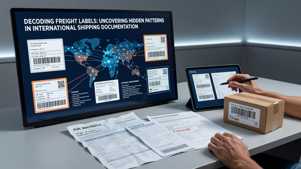 Decoding Freight Labels: Uncovering Hidden Patterns in International Shipping Documentation